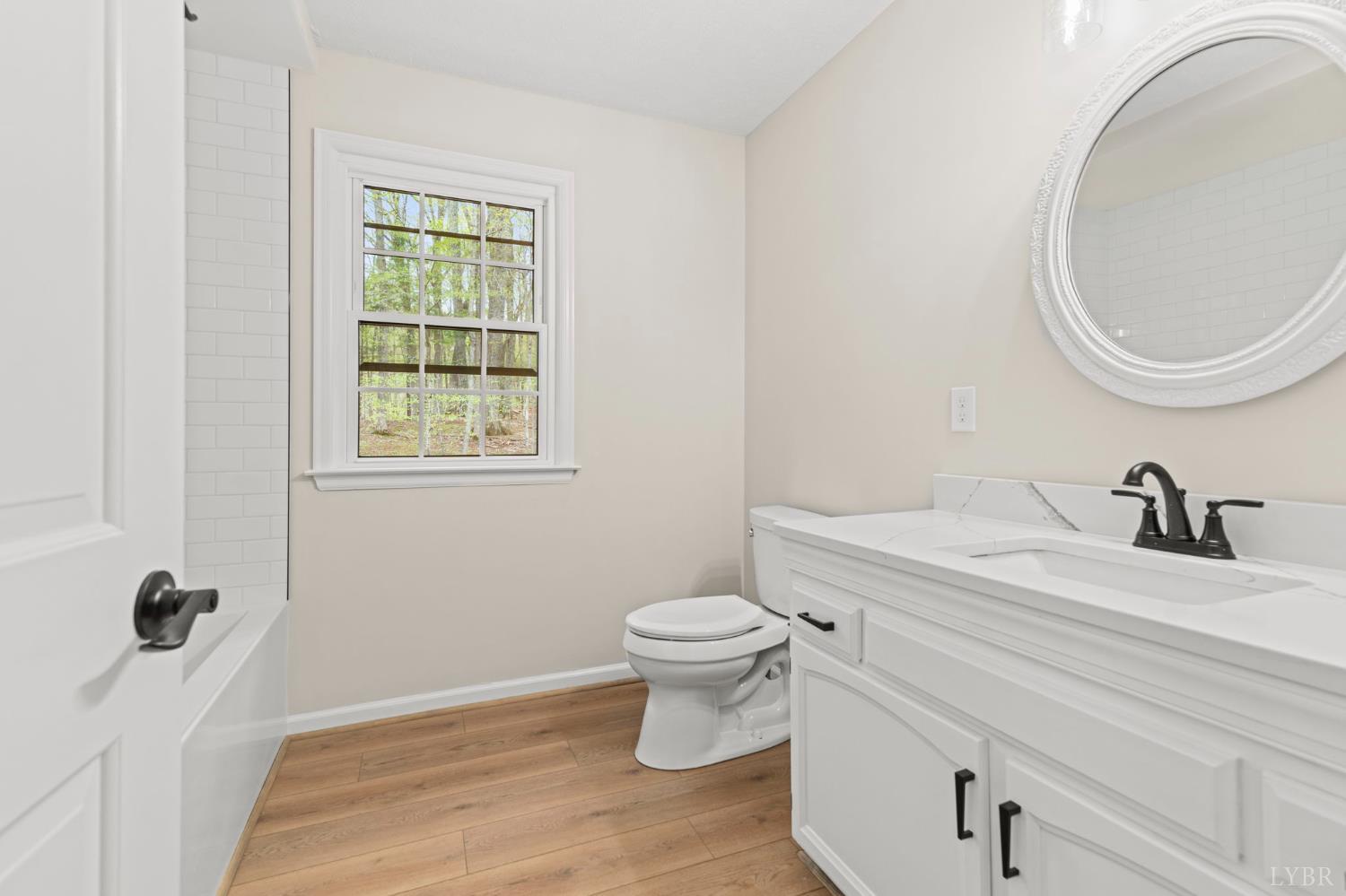 2252 Coffee Road Lynchburg, VA 24503 - Photo 68 of 93 a bathroom with a sink a toilet and a mirror