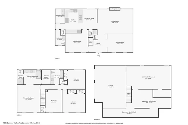 $510,000 | 1545 Summer Hollow Trail, Lawrenceville, GA 30043