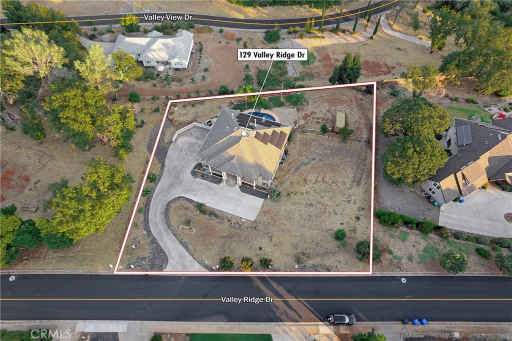 129 Valley Ridge Drive Paradise, CA 95969 - Photo 64 of 66 an aerial view of a house with a yard