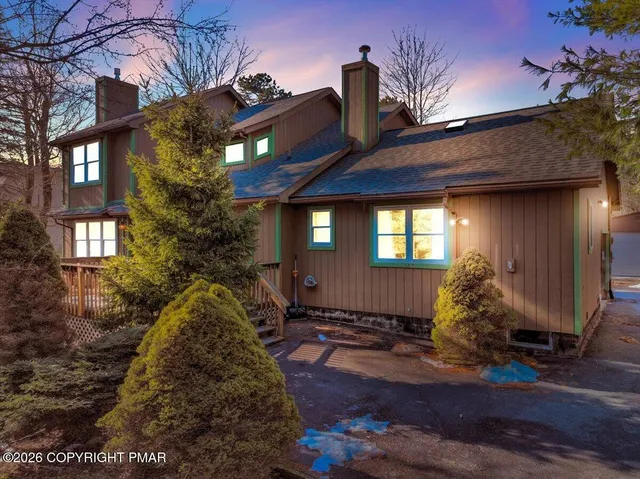a front view of a house