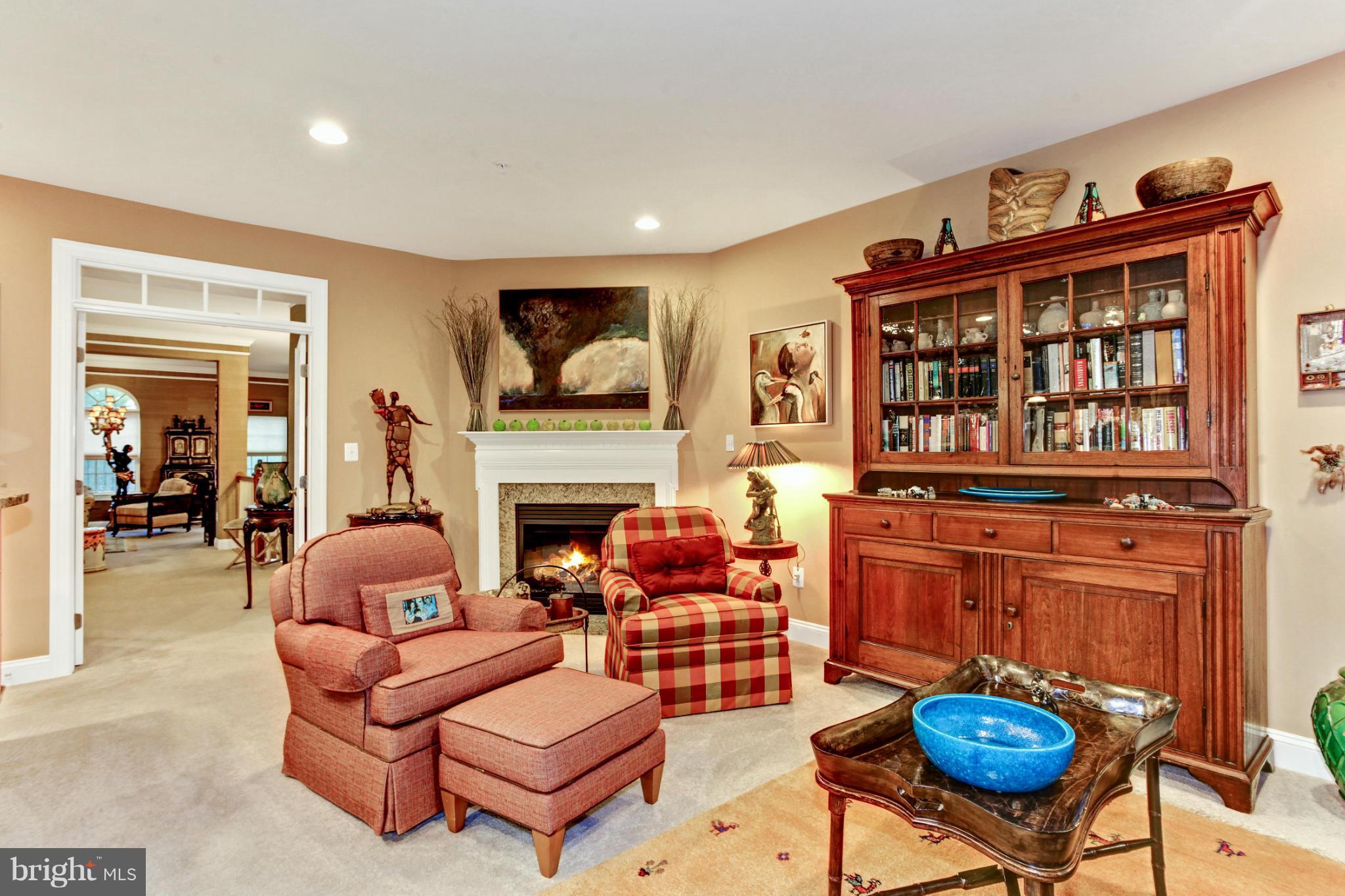 3632 Spring Hollow Lane Frederick, MD 21704 - Photo 15 of 30 a living room with furniture a table and a fireplace