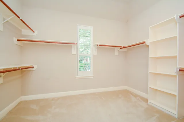 a view of a small space with window