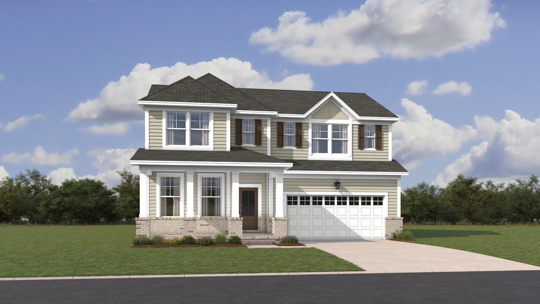1237 Leavell Lane Murfreesboro, TN 37130 - Photo 1 of 53 a front view of a house with a garden