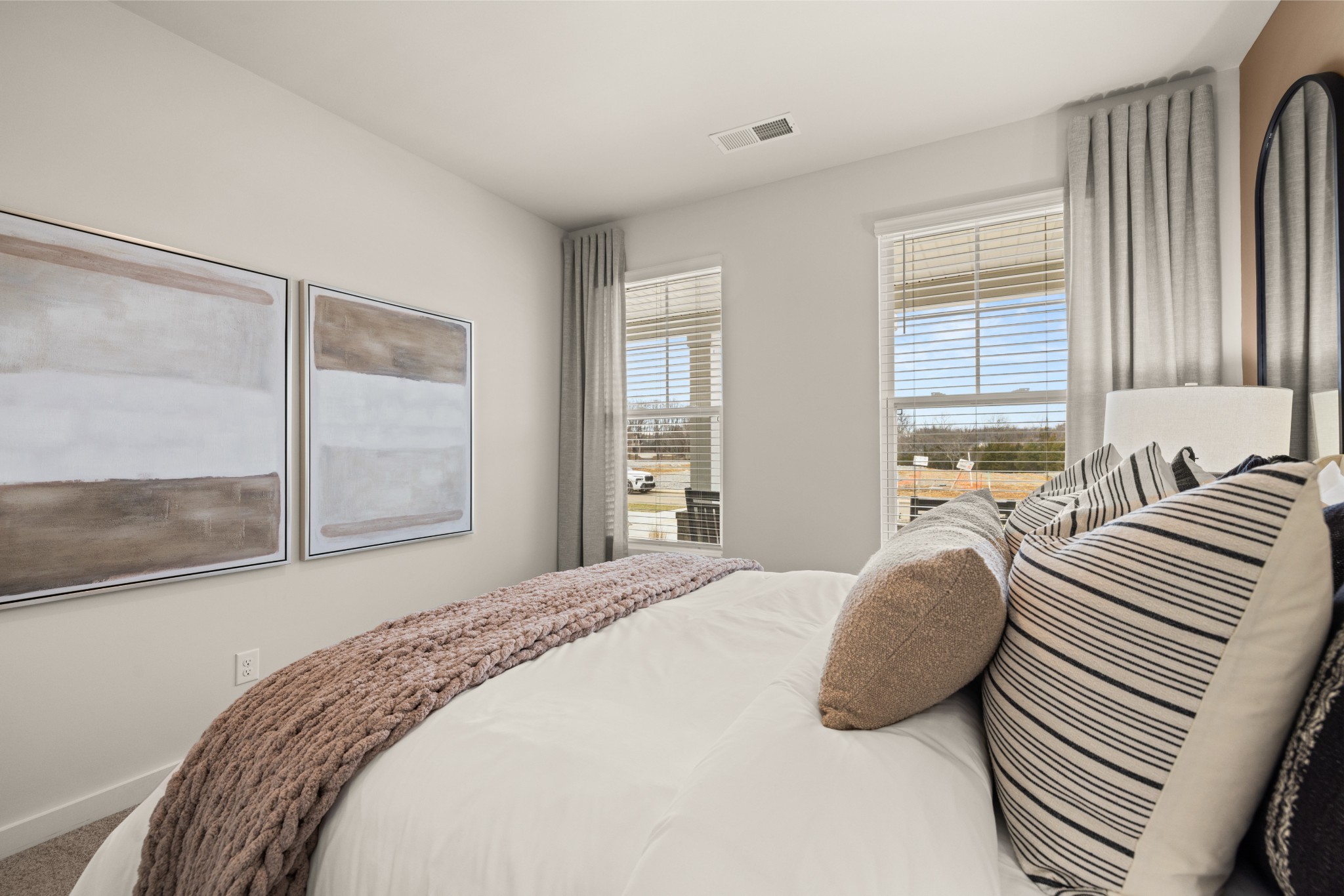 1237 Leavell Lane Murfreesboro, TN 37130 - Photo 36 of 53 a bedroom with a bed and a large window with outer view
