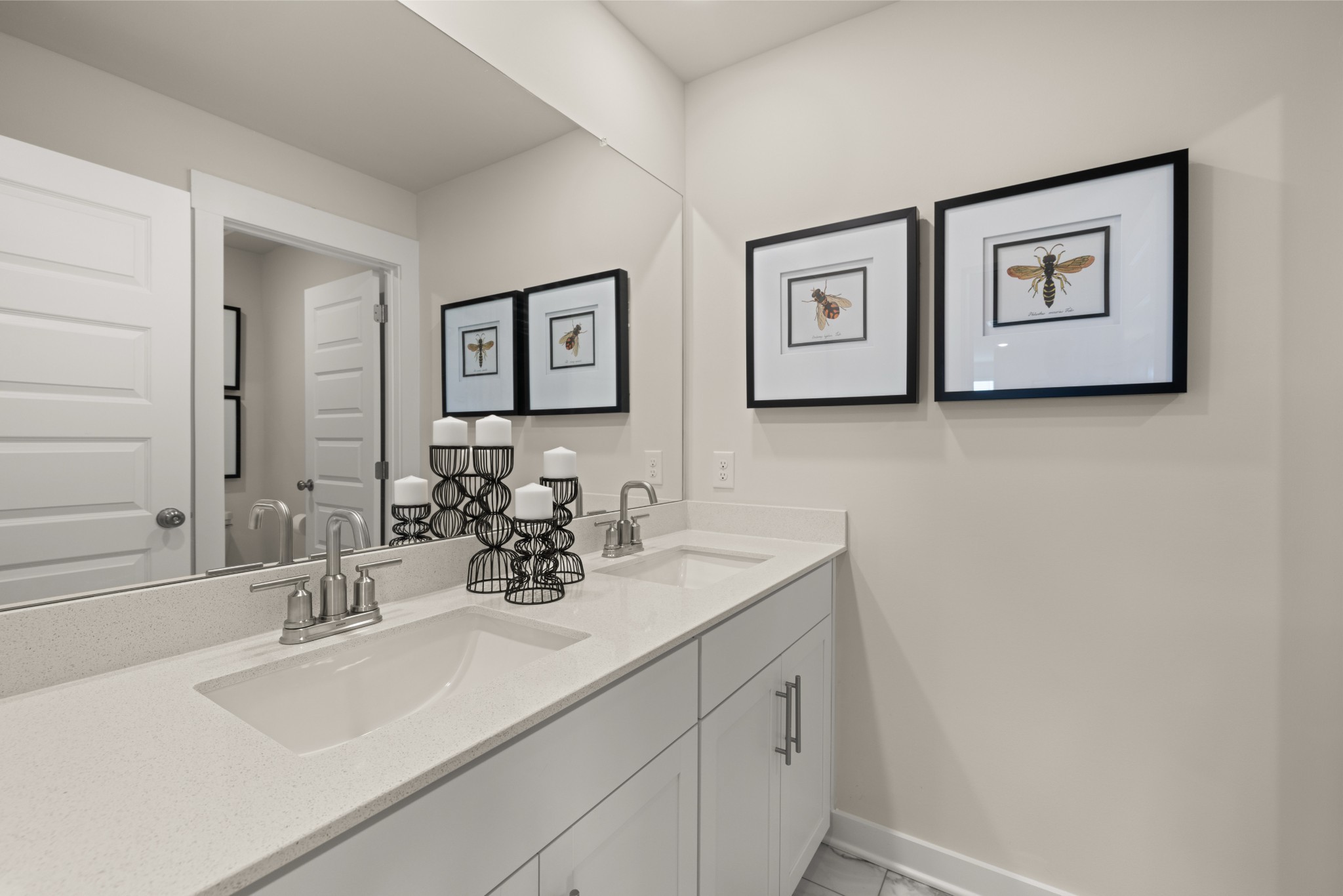 1237 Leavell Lane Murfreesboro, TN 37130 - Photo 52 of 53 a bathroom with a sink and a mirror