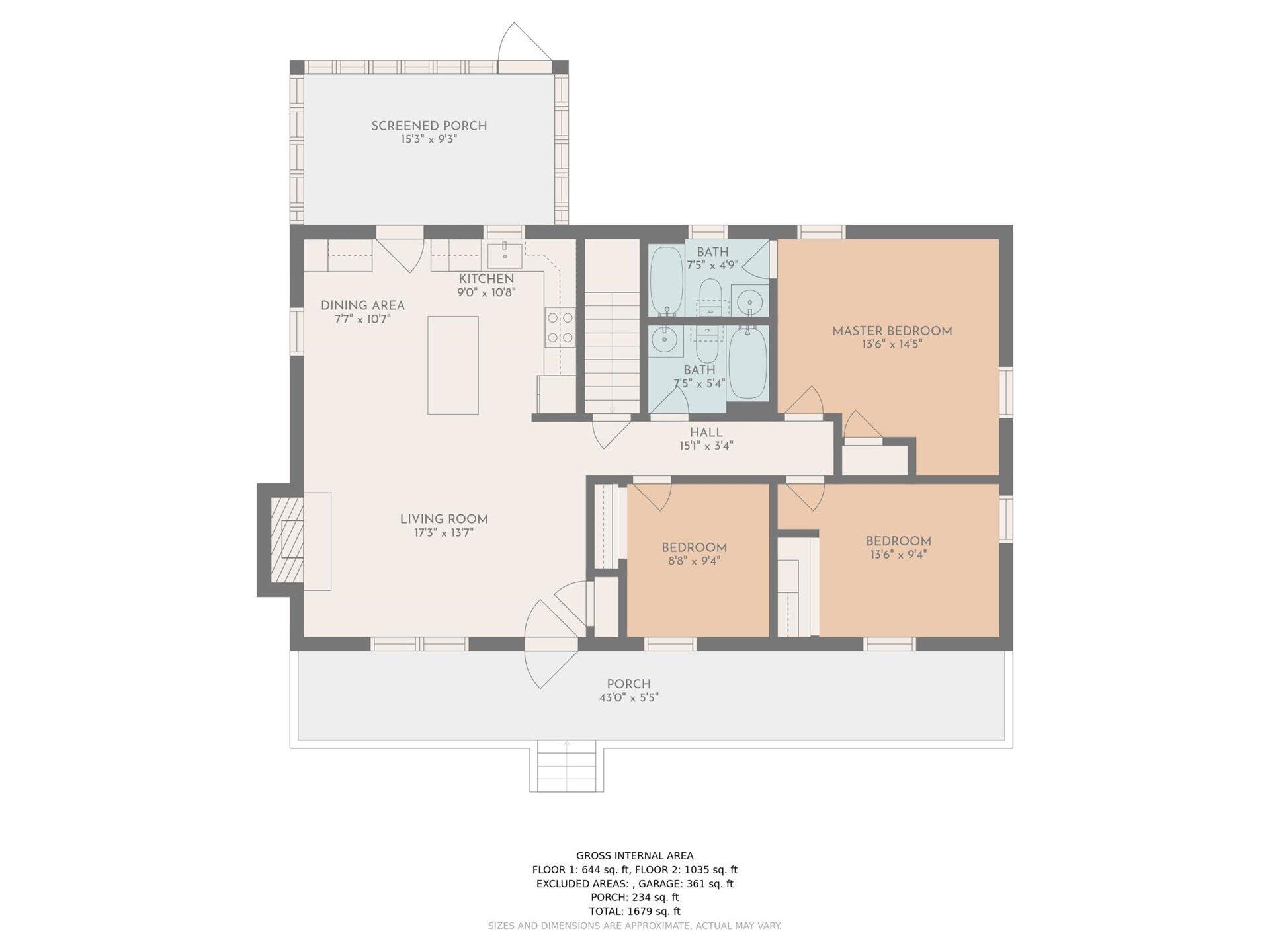 1635 Diamond Hill Road Moneta, VA 24121 - Photo 26 of 27 01-single-floor-dim_1