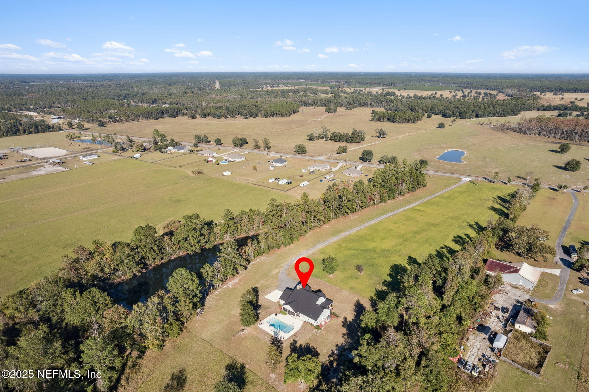 272272 Conner-Nelson Hilliard, FL 32046 - Photo 71 of 75 an aerial view of ocean and residential houses with outdoor space