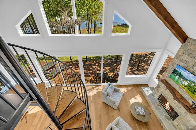 a city view from a balcony with outdoor space