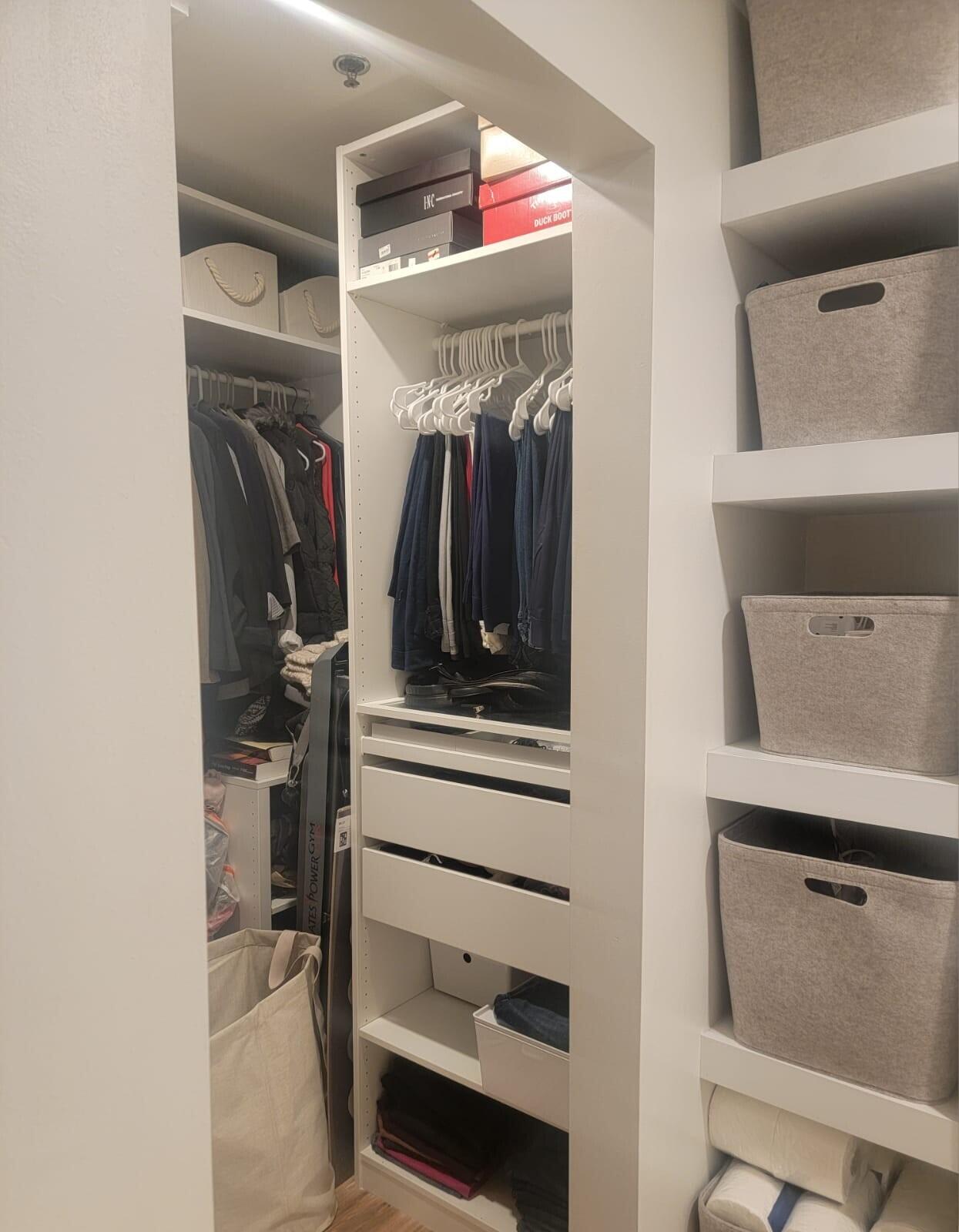 3209 Clint Moore Road, Unit 202 Boca Raton, FL 33496 - Photo 15 of 24 a view of walk in closet with clothes and shoes