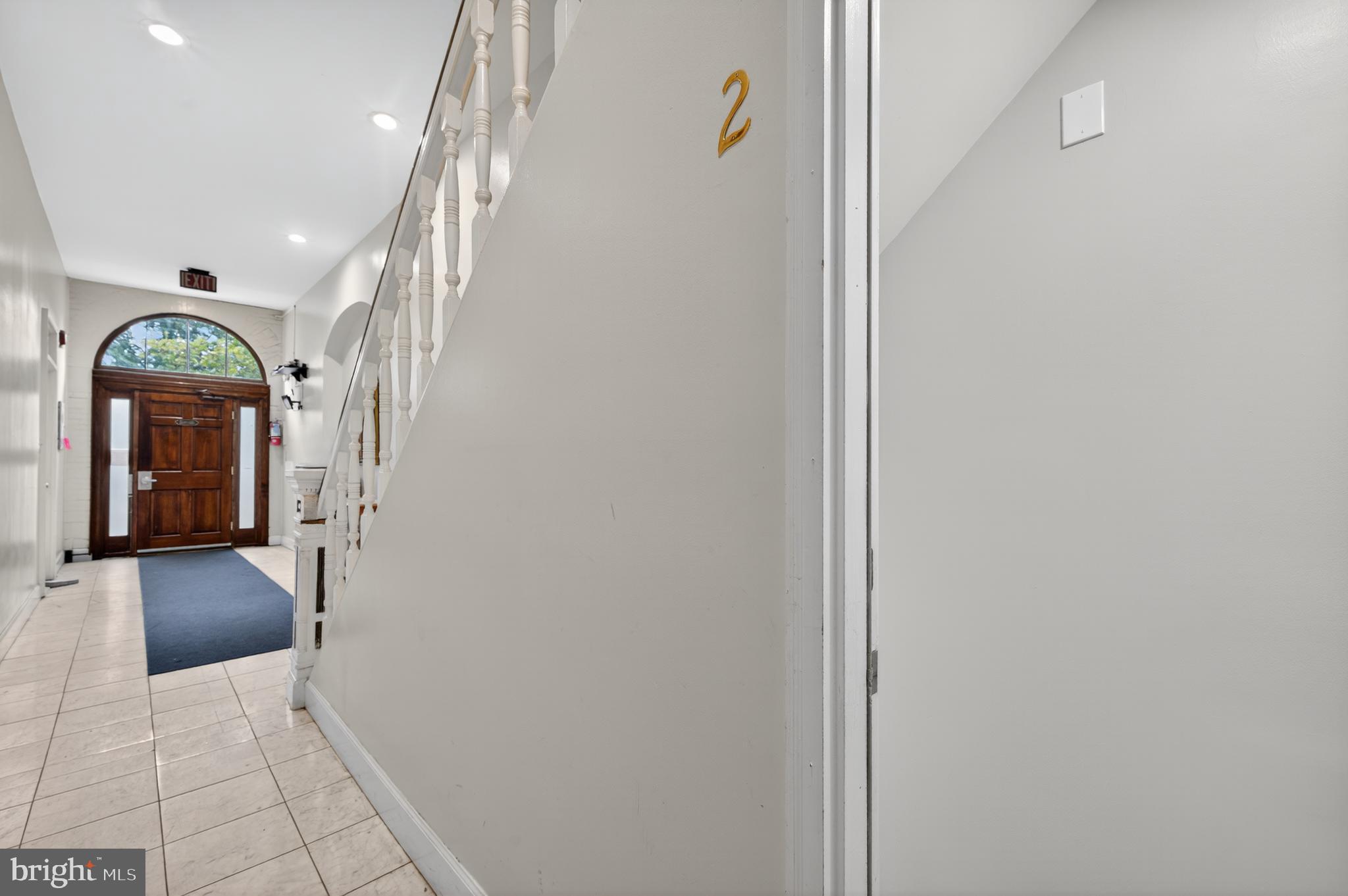 1421 T Street Northwest, Unit 2 Washington, DC 20009 - Photo 4 of 24 a view of a hallway with a entryway
