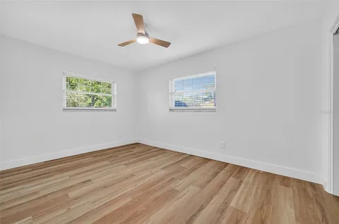 a view of a room with racks