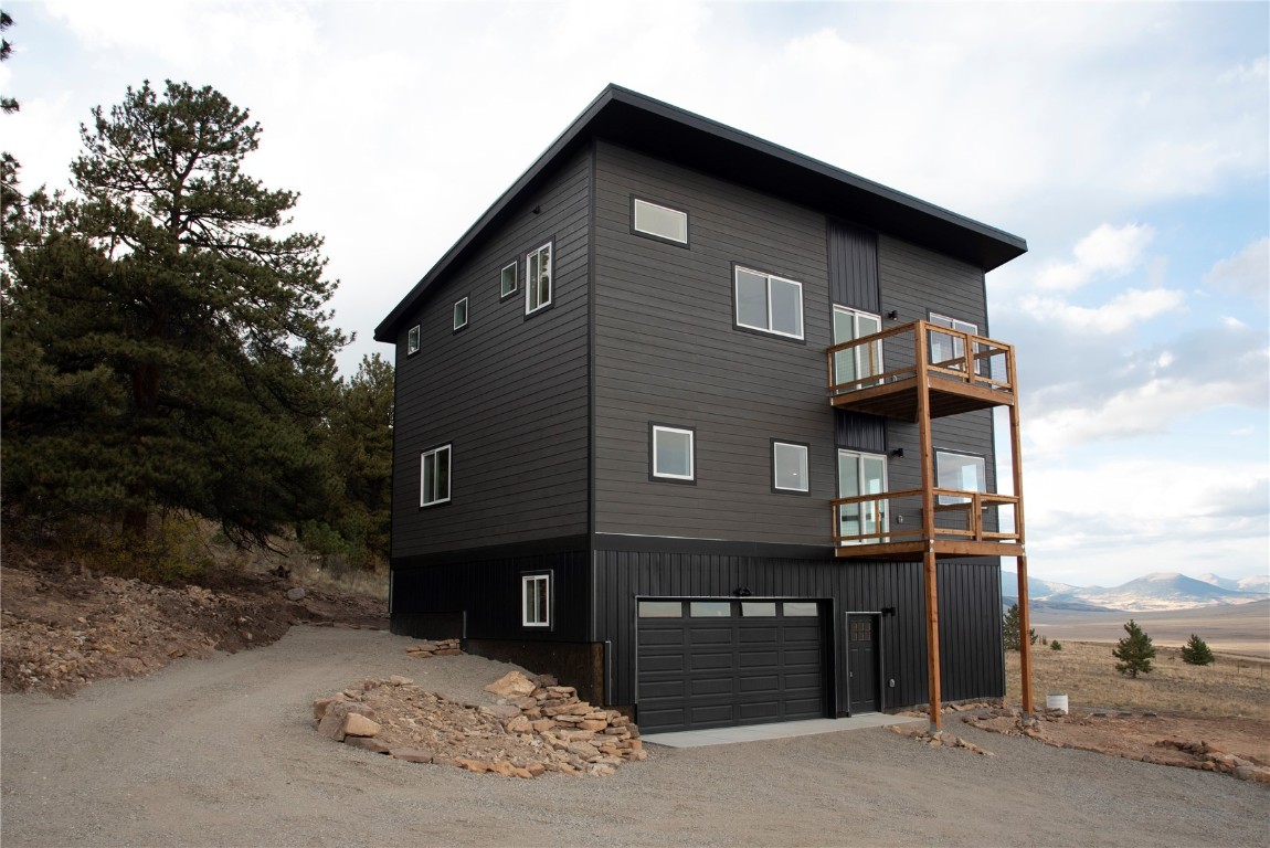 a front view of a house