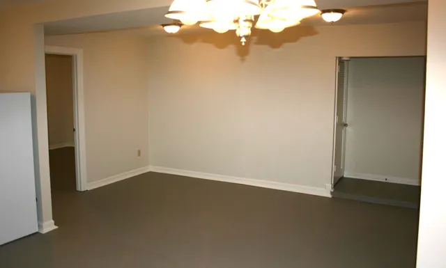 an empty room with a empty space