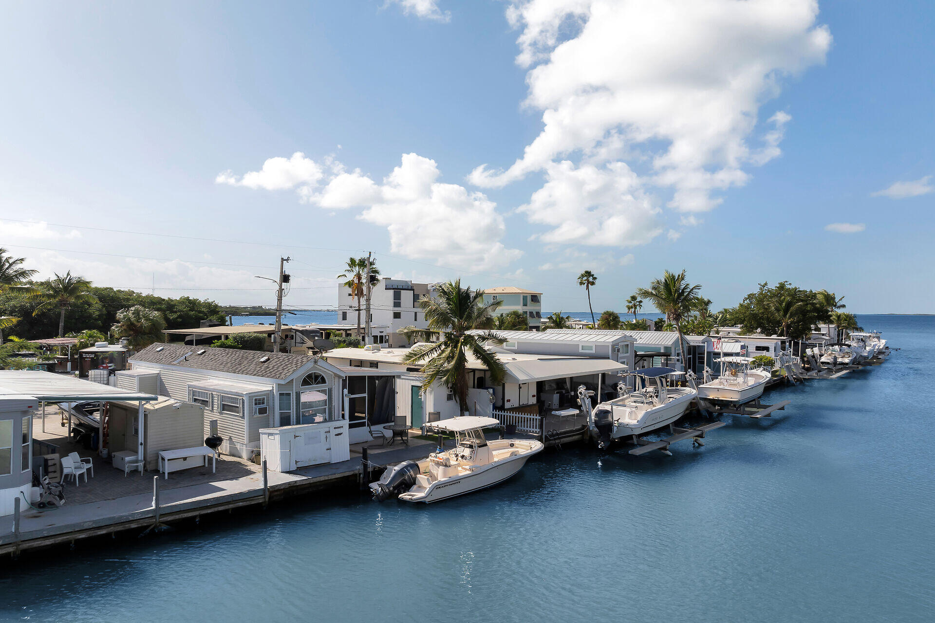 Only a few lots down from the open bay