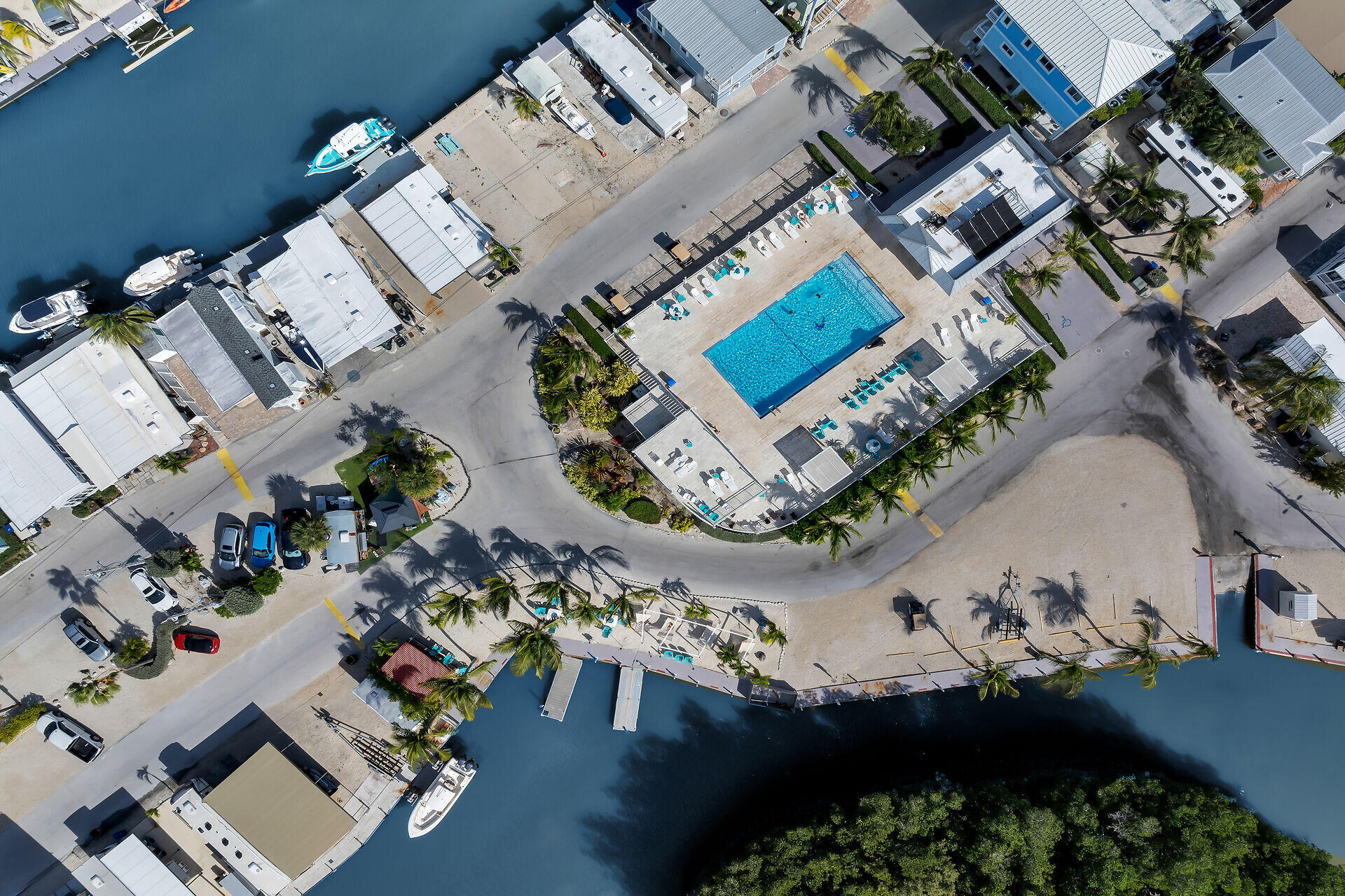325 Calusa Street, Unit 213 Key Largo, FL 33037 - Photo 31 of 60 an aerial view of a house with a swimming pool