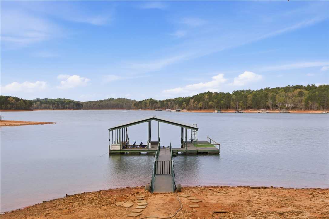 501 Capri Point Lavonia, GA 30553 - Photo 3 of 50 This tranquil lakefront property boasts a private dock, offering direct water access for recreation.