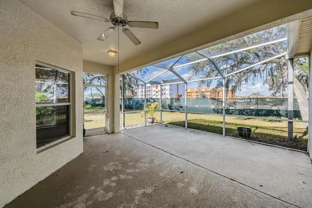 a view of an entryway with a window