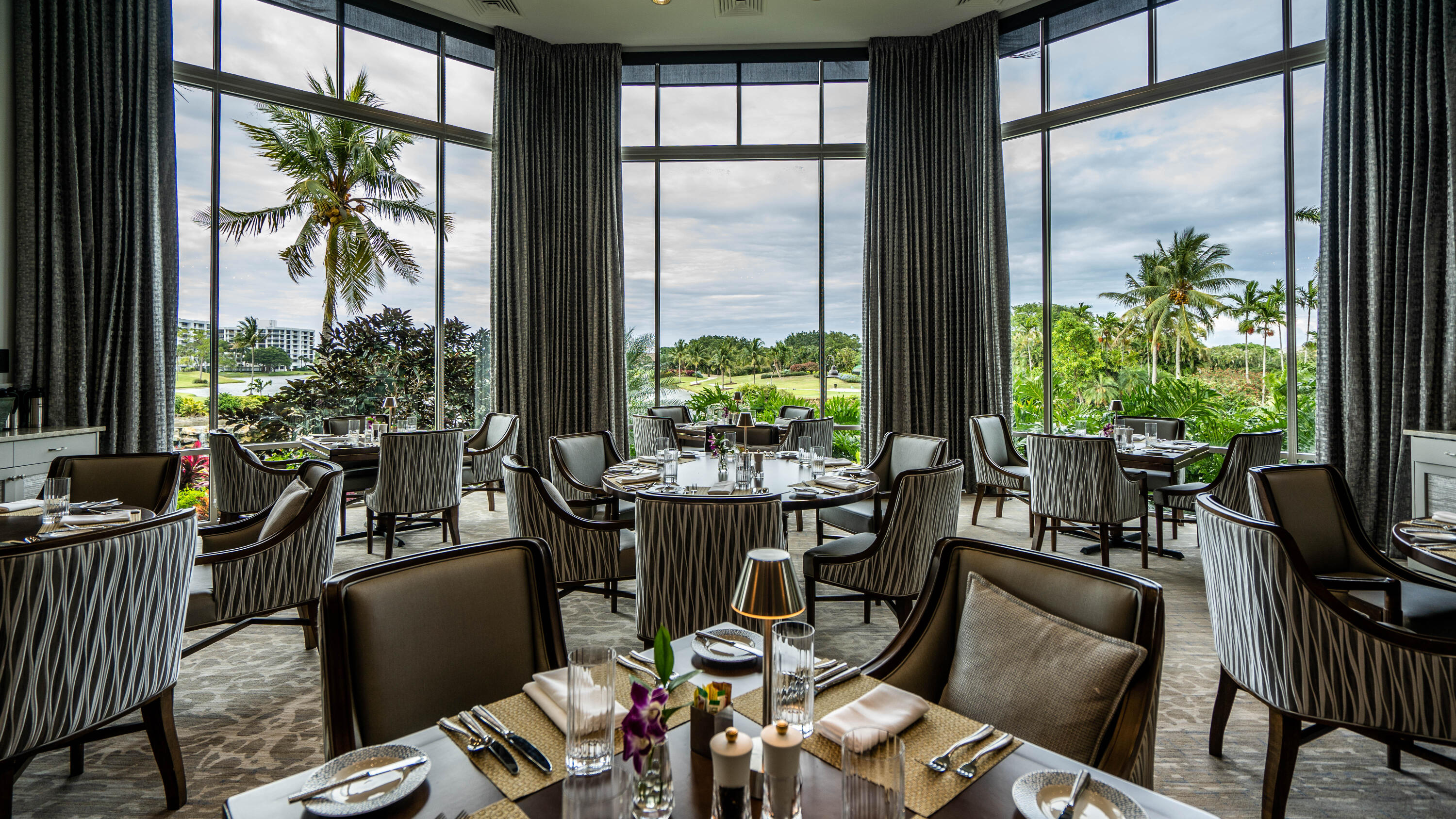 3706 Bridgewood Drive, Unit 3706 Boca Raton, FL 33434 - Photo 62 of 79 a view of a dining room with furniture window and outside view