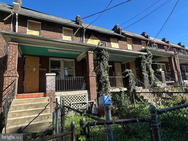 a front view of a building