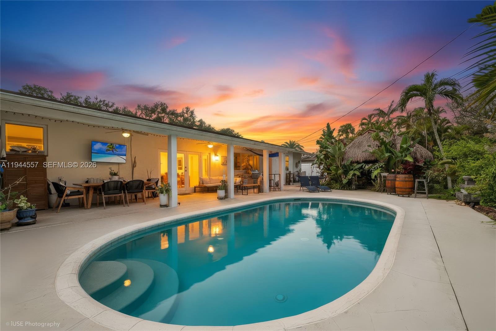8265 Southwest 119th Street Miami, FL 33156 - Photo 23 of 34 a view of swimming pool having outdoor seating