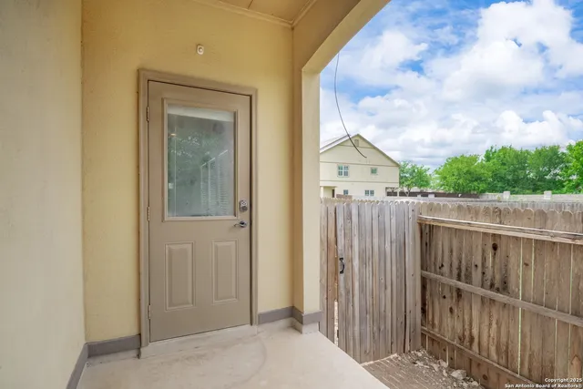 a house with trees in front of it