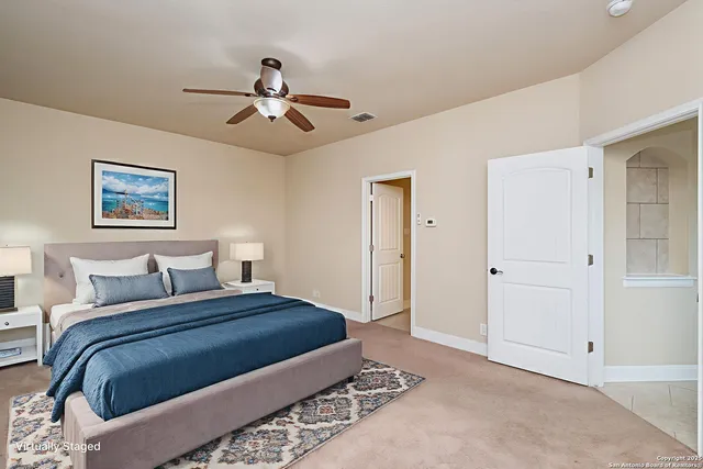 a view of an empty room