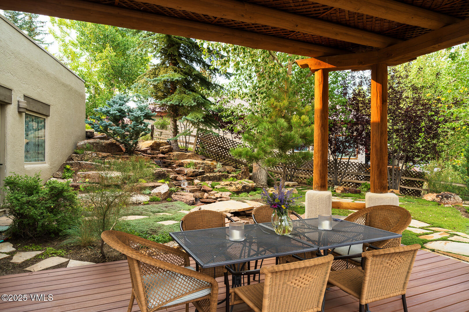 1341 Winslow Road, Unit B Edwards, CO 81632 - Photo 39 of 56 a view of a patio with table and chairs and potted plants