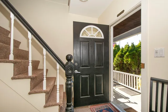 a view of front door and porch