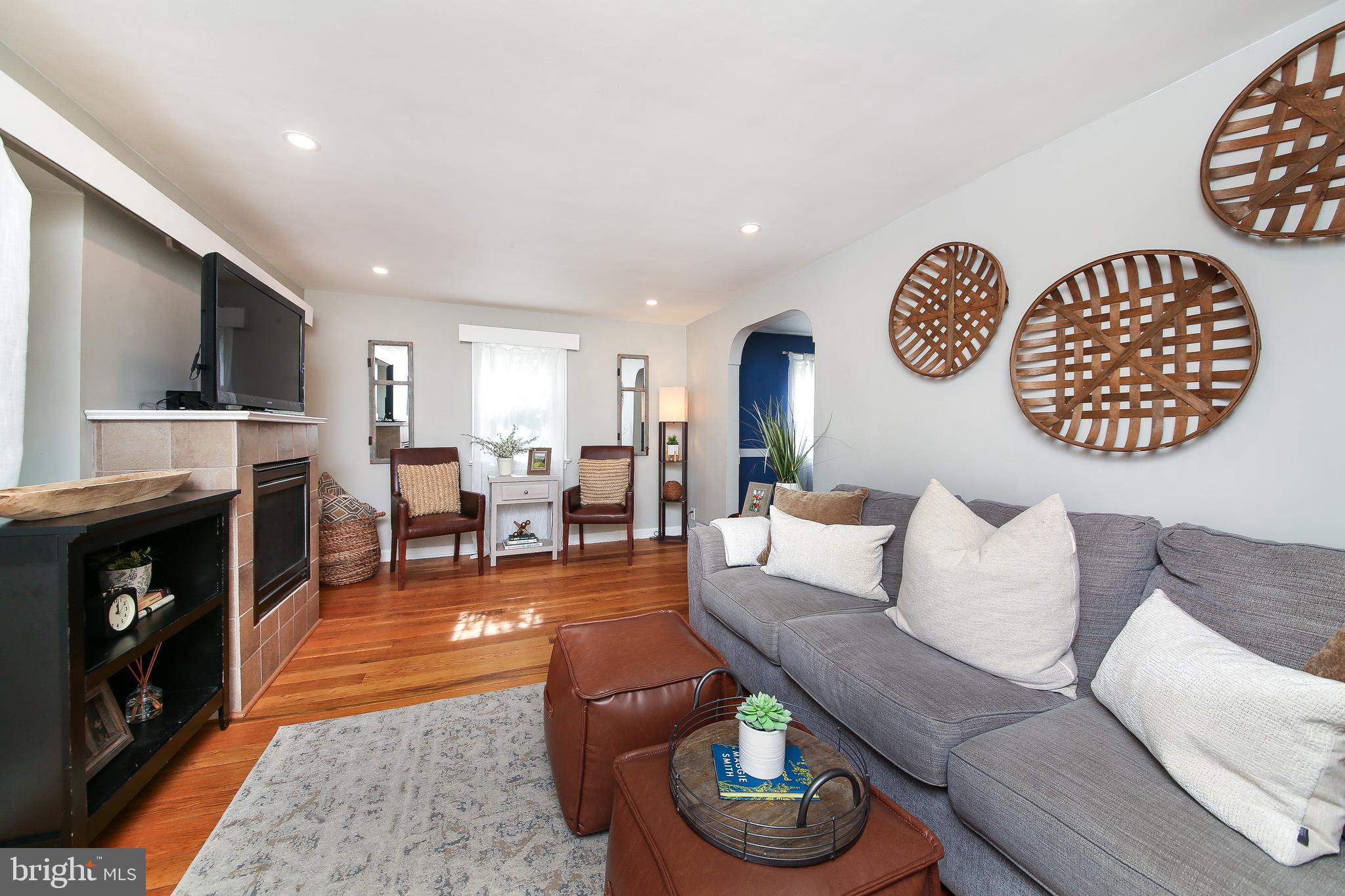 1908 Edge Hill Road Abington, PA 19001 - Photo 5 of 28 Living Room with hardwood floors
