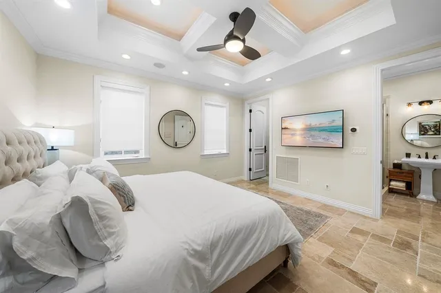 a bathroom with a sink a mirror and a shower