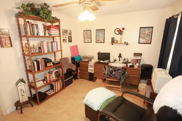 a bathroom with a shower curtain