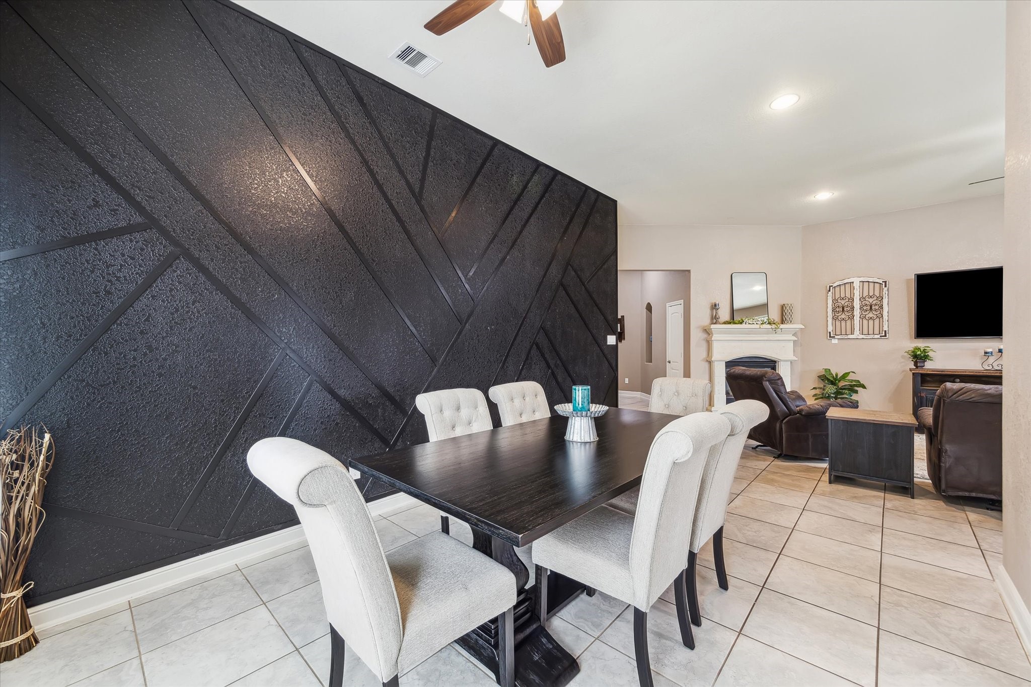 4914 Mountain Maple Trail Rosenberg, TX 77471 - Photo 7 of 24 A closer look at the beautifully crafted accent wall truly a statement feature that elevates the space.