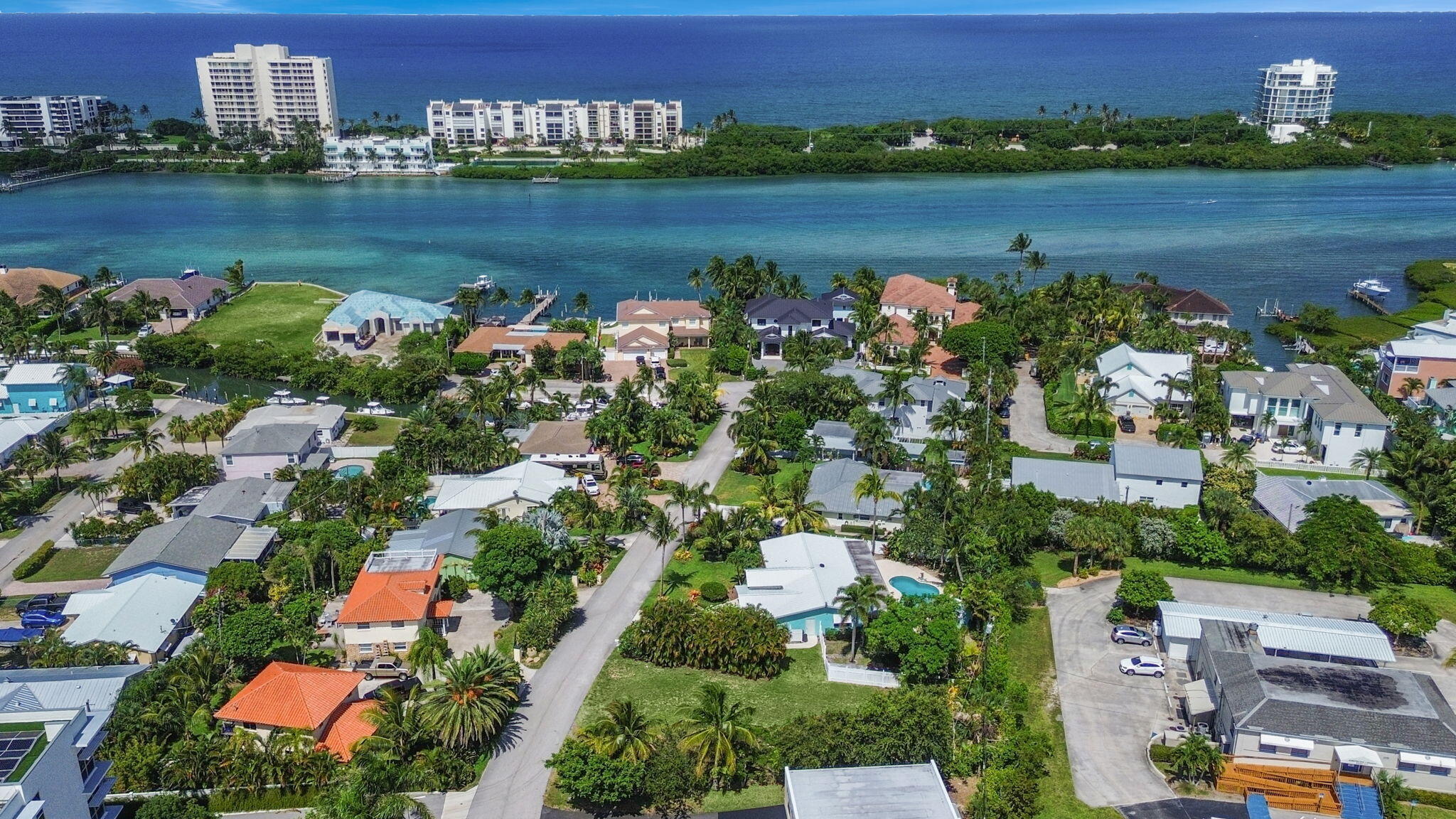 3442 Harbor Road South Jupiter, FL 33469 - Photo 8 of 8 Aerial Lot/Intracoastal