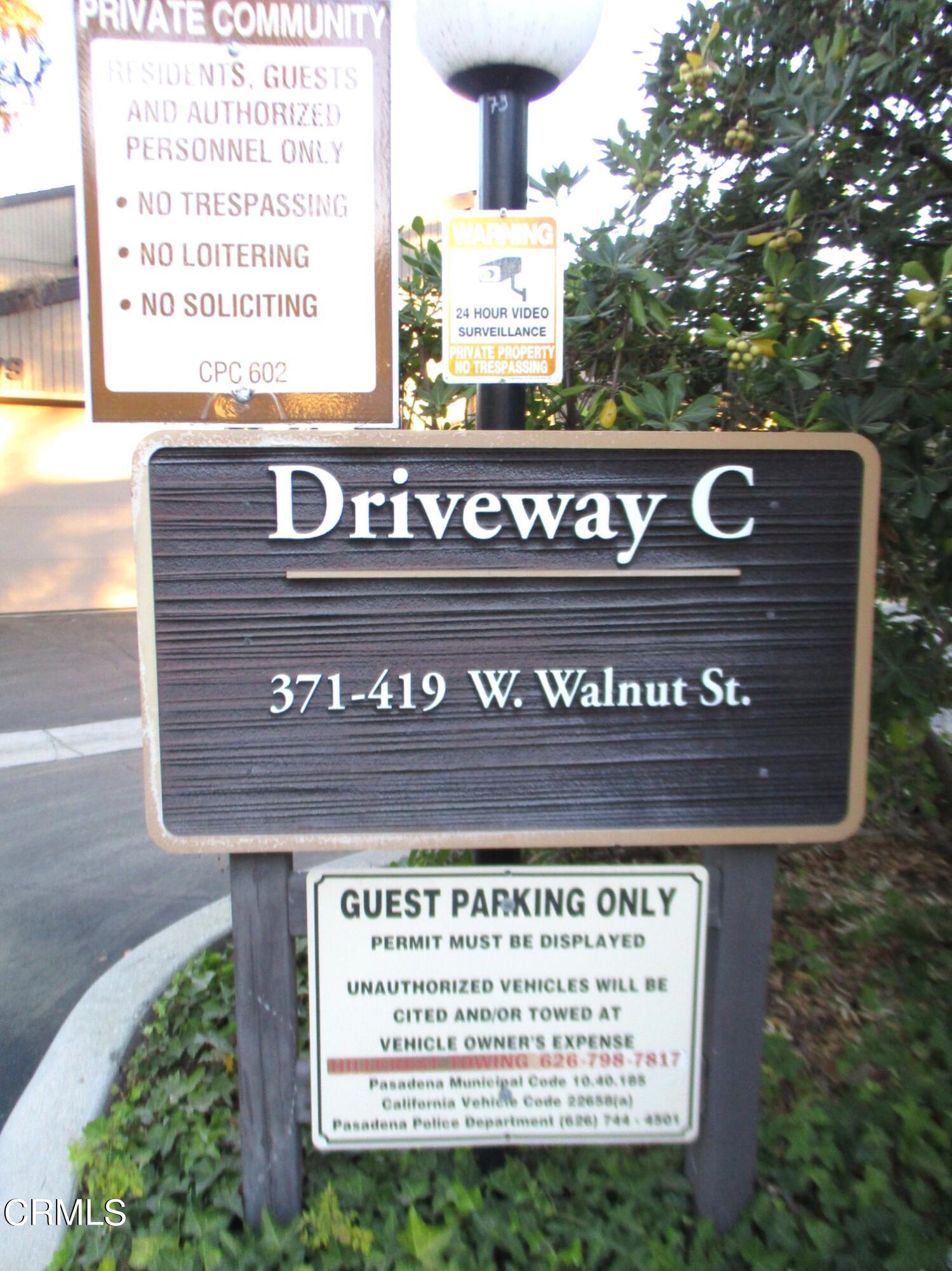 375 West Walnut Street Pasadena, CA 91103 - Photo 38 of 42 a view of a sign board