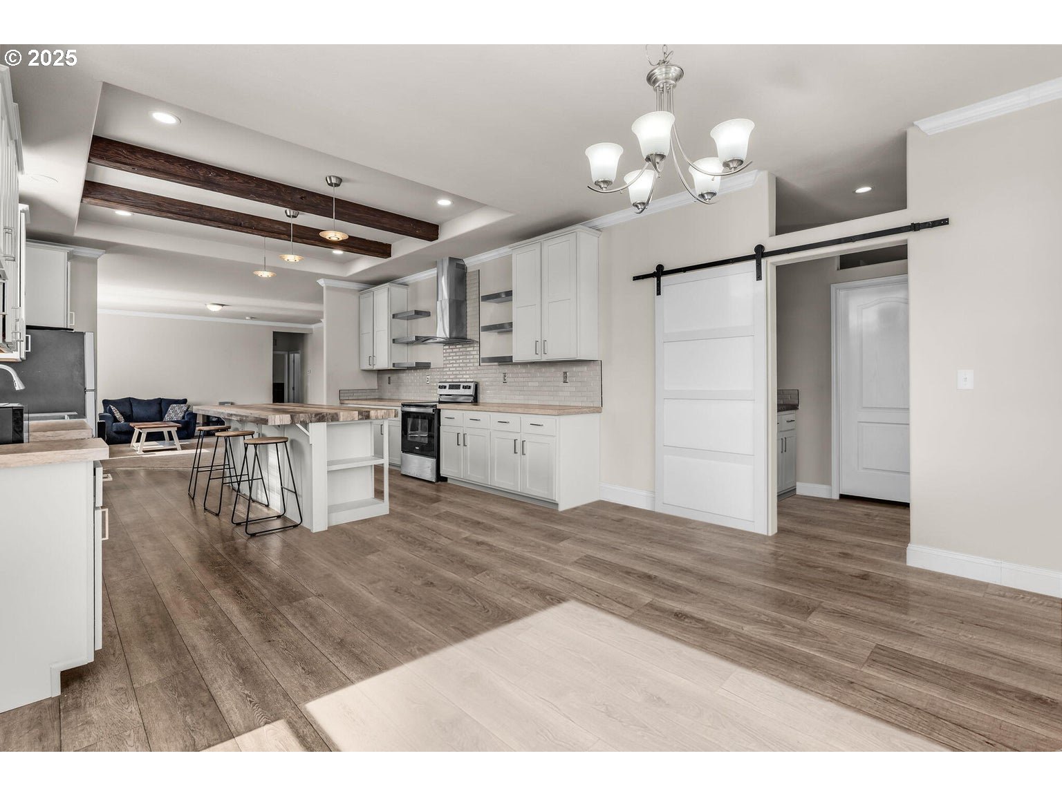 16277 Southeast Cahvilla Road Prineville, OR 97754 - Photo 20 of 22 a view of kitchen with cabinets and wooden floor