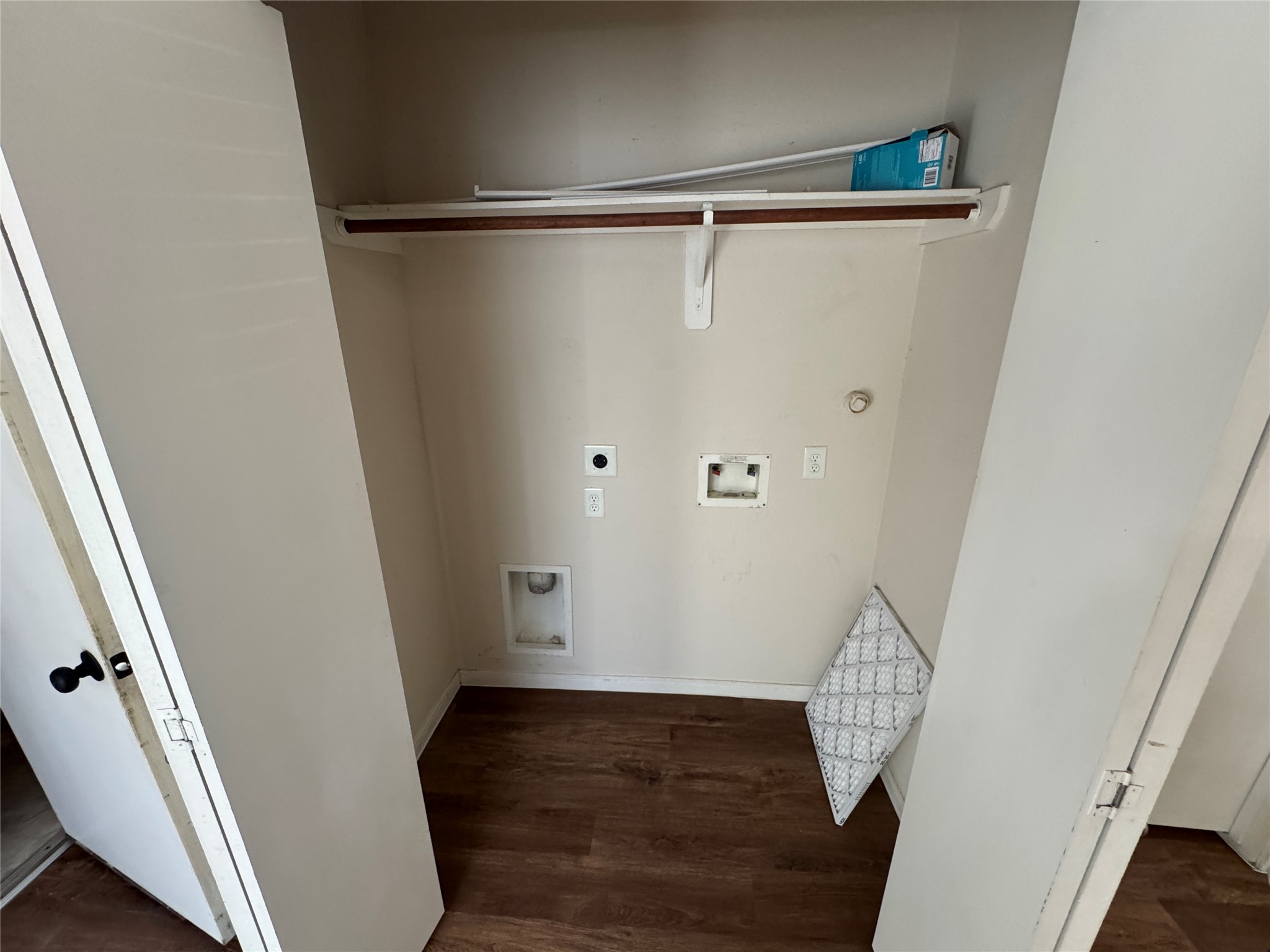 21719 Mossy Field Lane Spring, TX 77388 - Photo 24 of 44 a view of walk in closet with wooden floor