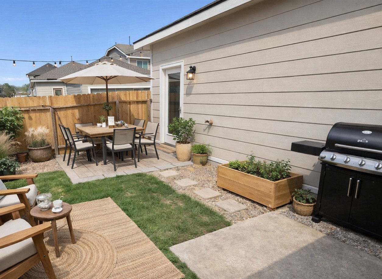 21719 Mossy Field Lane Spring, TX 77388 - Photo 4 of 44 a view of a patio with couches chairs potted plants and a table