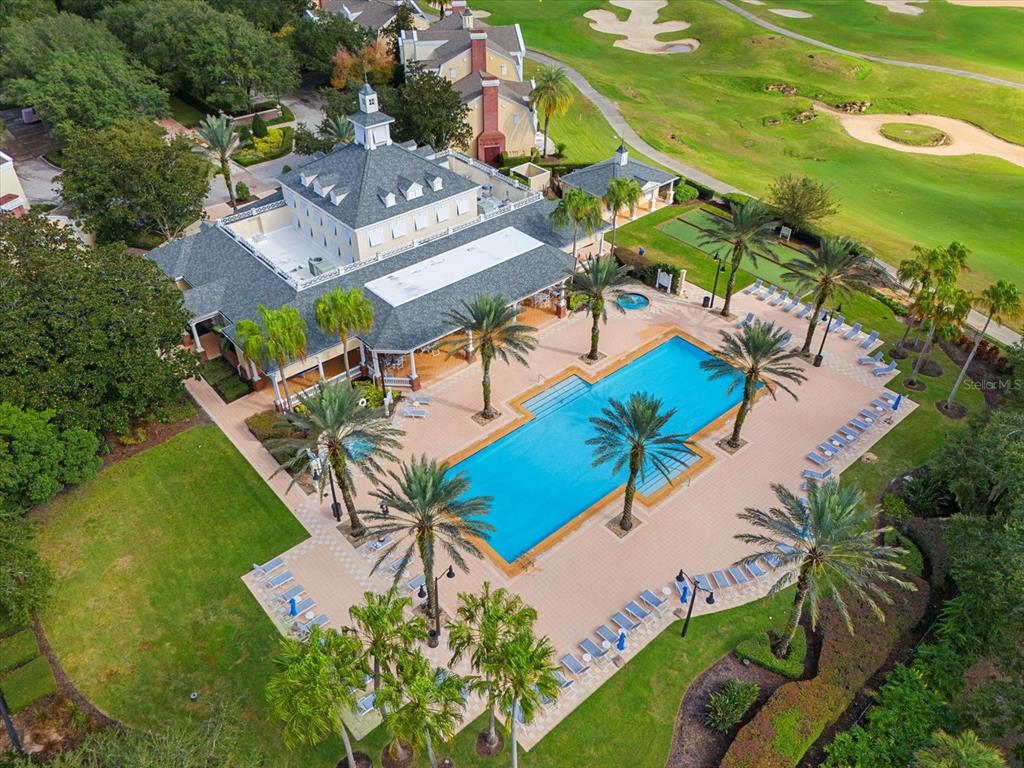 1114 Sunset View Circle, Unit 402 Reunion, FL 34747 - Photo 25 of 32 an aerial view of a house having outdoor space