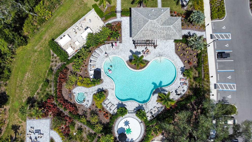 5715 Archipelago Street Nokomis, FL 34275 - Photo 50 of 52 an aerial view of residential house with outdoor space and swimming pool