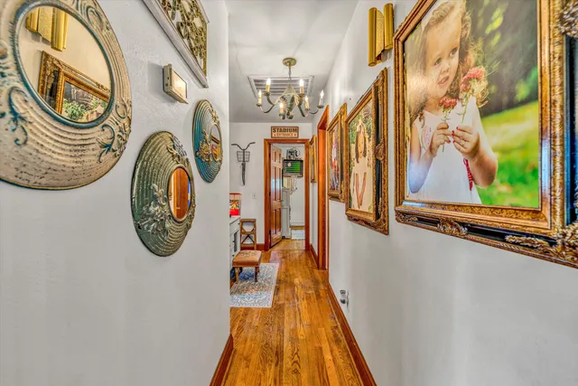 a view of a swimming pool with a large windows