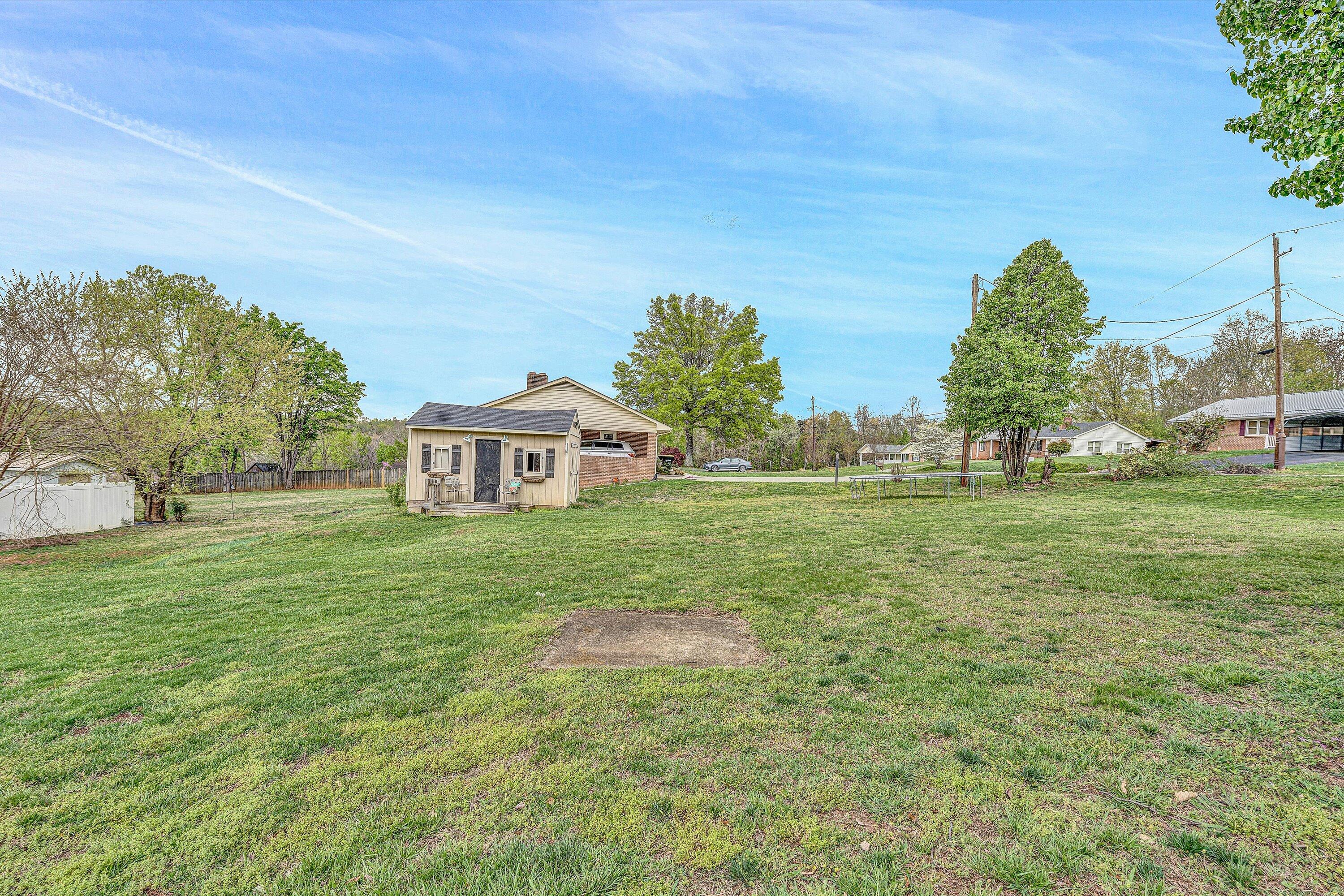 105 Cornell Road Rocky Mount, VA 24151 - Photo 30 of 34 a view of a house with a big yard