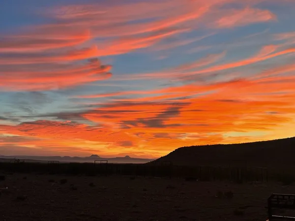 a view of sunset