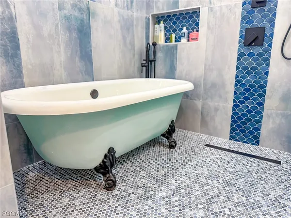 a bedroom with a bed