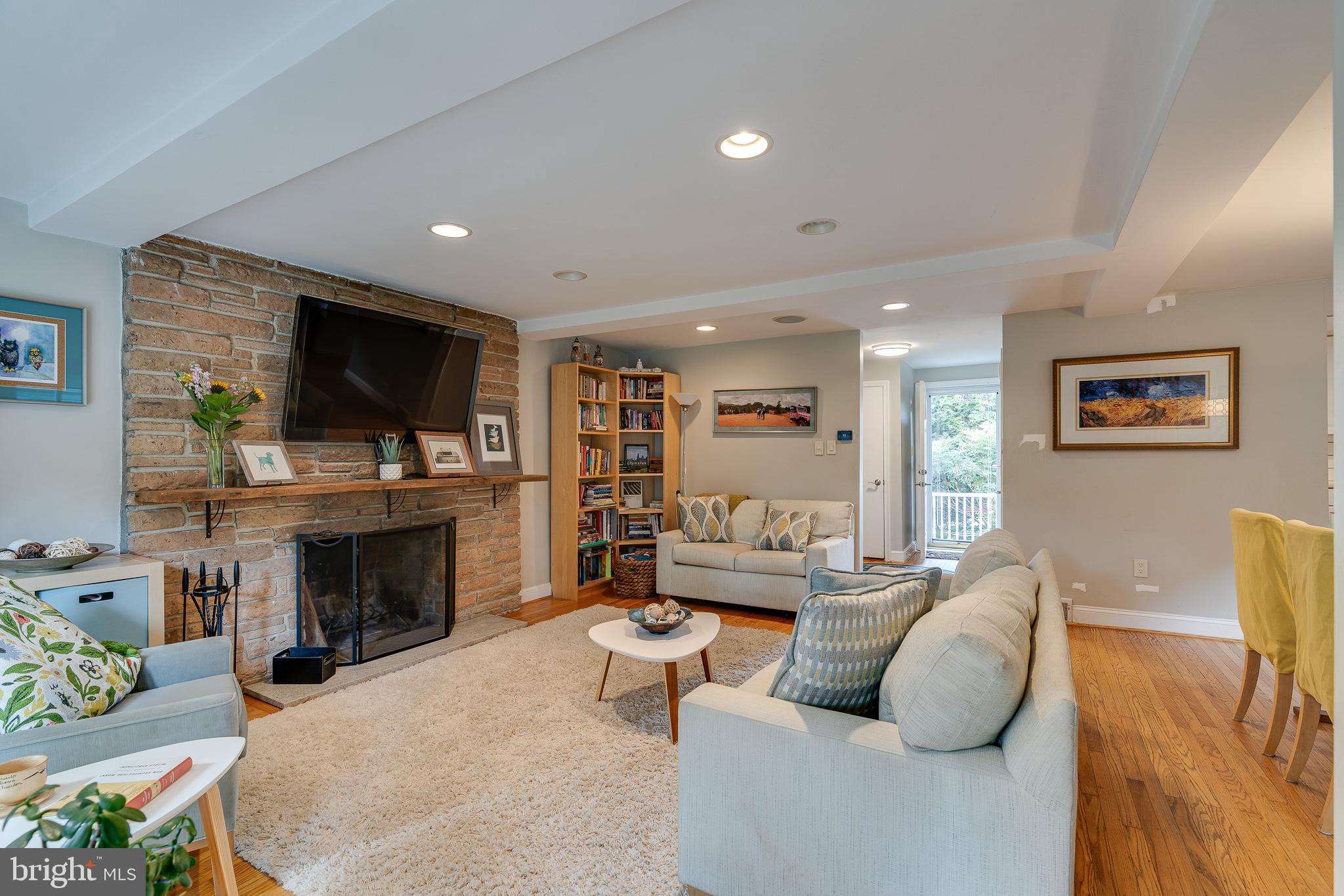 710 Yale Road Bala Cynwyd, PA 19004 - Photo 7 of 26 Living Room with Fireplace