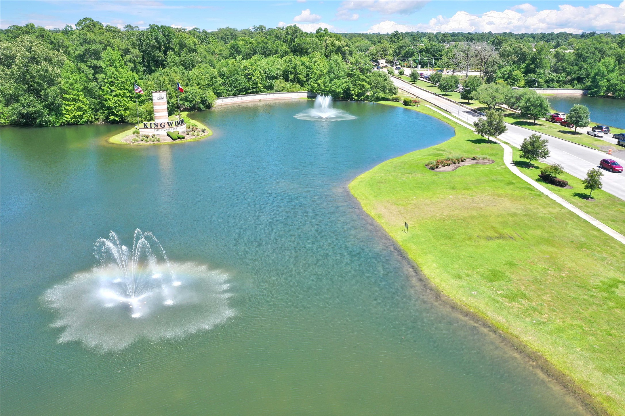 Tbd Hueni Road Porter, TX 77365 - Photo 16 of 19 a view of a lake in middle of the town