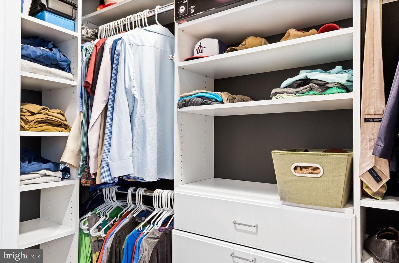 1418 North Rhodes Street, Unit B426 Arlington, VA 22209 - Photo 17 of 36 Primary closets with built-ins!