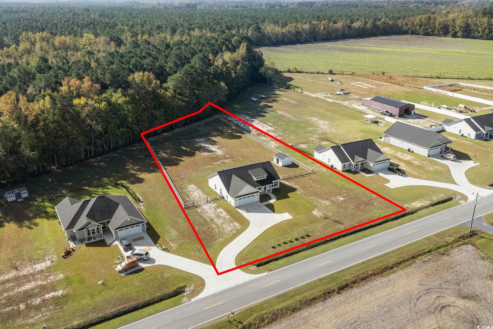 6782 Highway 366 Conway, SC 29526 - Photo 2 of 37 View of rural area featuring property boundaries highlighted