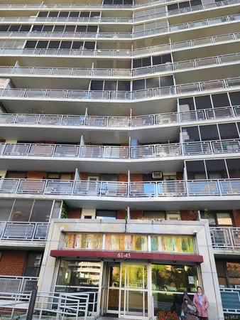 a view of a store with a lot of signs