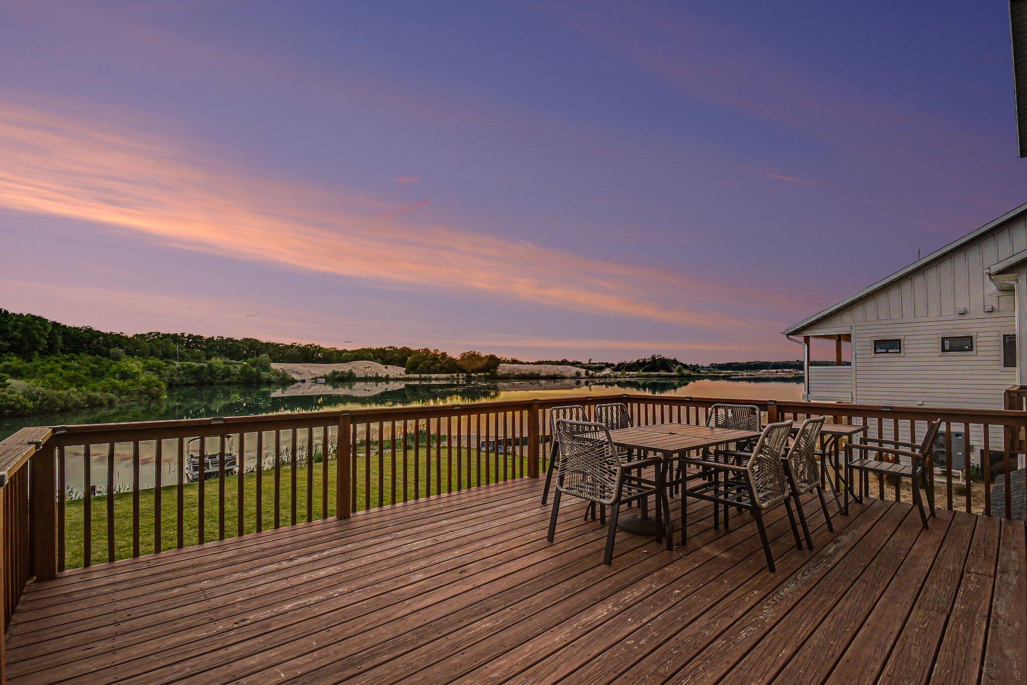 1872 Barron Lake Road Niles, MI 49120 - Photo 35 of 55 1872 Barron Lake Rd deck at twilight