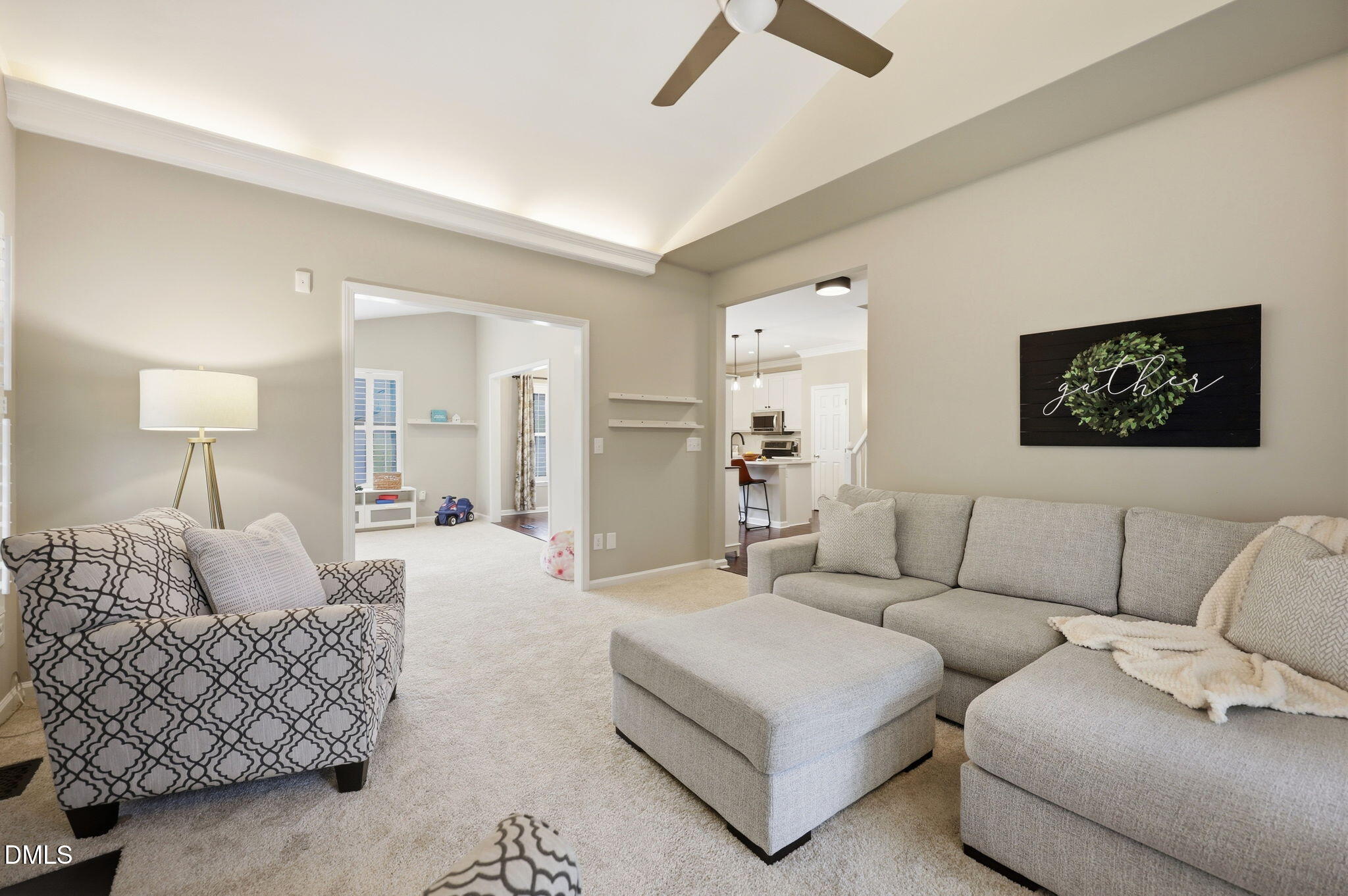 1716 Farmington Grove Drive Raleigh, NC 27614 - Photo 15 of 41 a living room with furniture and a couch